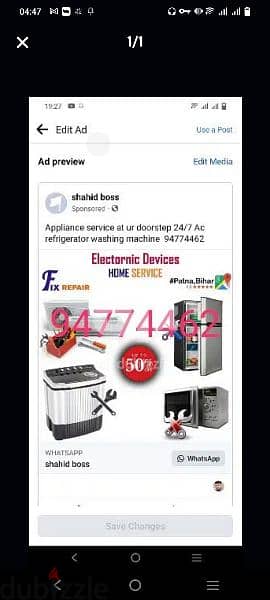 Ac refrigerator fridge automatic washing machine