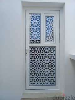 uPVC doors with design & window 0