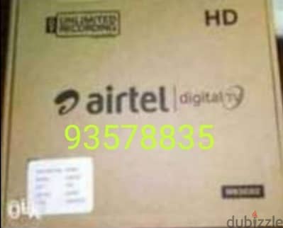 New Airtel Digital HD Receiver with 6months malyalam tamil