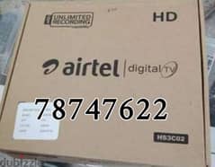 New Air tel Digital HD Receiver With 6 Months malayalam Tamil package