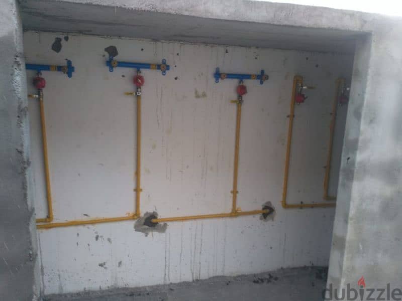 kitchen gass pipe fittings, repairing and maintenance work 1