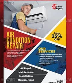 خدمات الإصلاح والتقسيط مكيف هواء AC