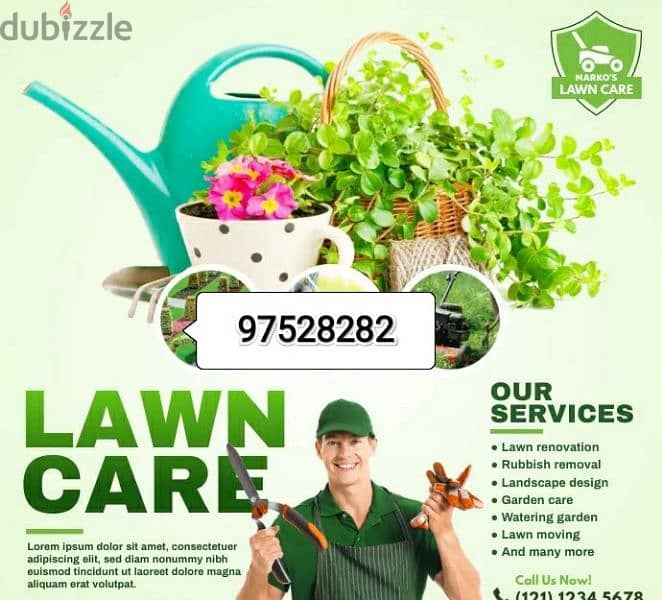 Indoor outdoor plants cutting landscaping, artificial grass service 0