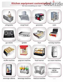 Resturant and coffee shop equipments. Delivery available