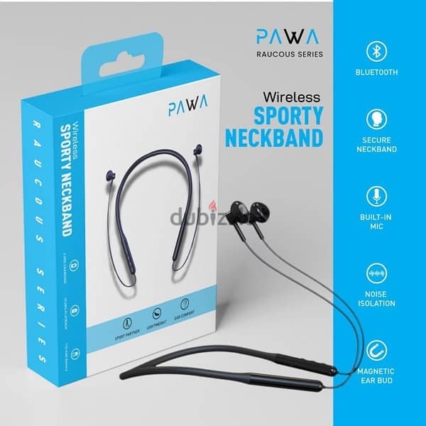 PAWA New Wireless Sporty Ear Neckband. +968 94077314 1