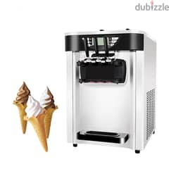 Soft ice cream machine with European compressor