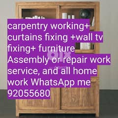 carpenter/furniture repair,fix/shifthing/curtains,tv fix in wall/ikea 0