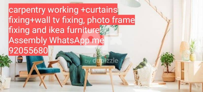 carpenter/furniture repair,fix/shifthing/curtains,tv fix in wall/ikea 1