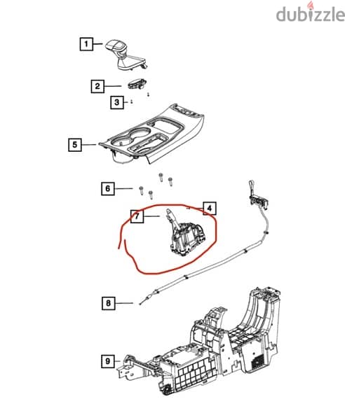 Dodge Durango Transmission Shifter 3