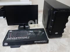 Gaming desktop full setup