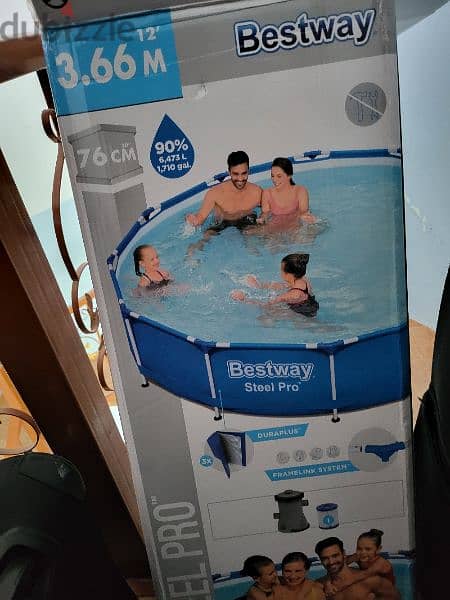 Bestway round pool, 3.66m by 76 cm 3