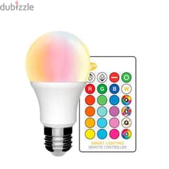 RGB LED Bulb - (Remote control for color selection) 0