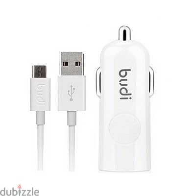 Budi 062M Car Charger 1 USB & Micro Cable (Brand-New-Stock!)