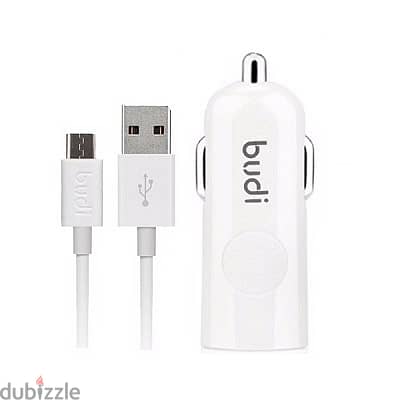 Budi 062M Car Charger 1 USB & Micro Cable (Brand-New-Stock!) 0