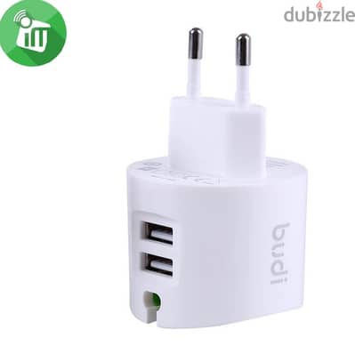 Budi 332U Wall Charger 2USB & Lightning Cable (New-Stock!)