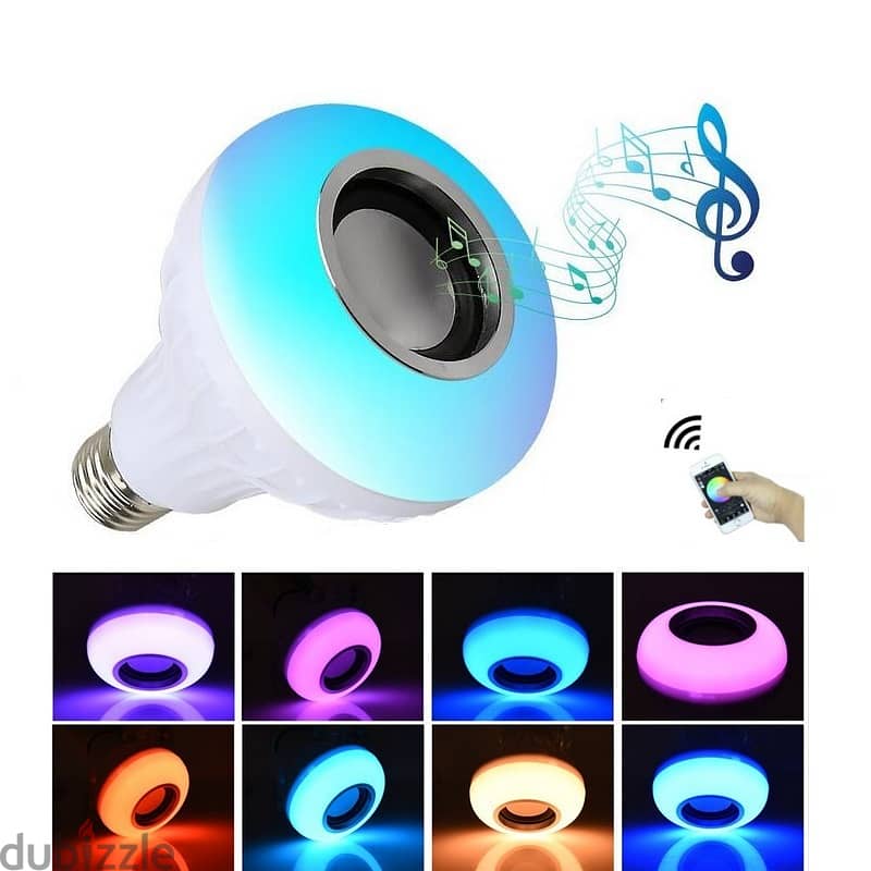 New RGB Electric Bluetooth Speaker Bulb 1