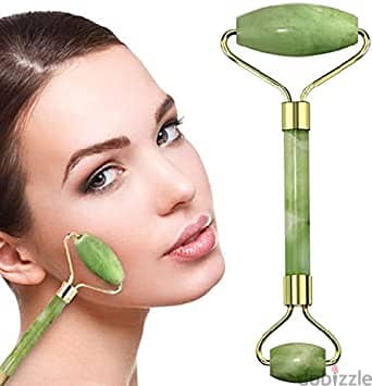 Natural Double Massage Jade Facial Rollers 1