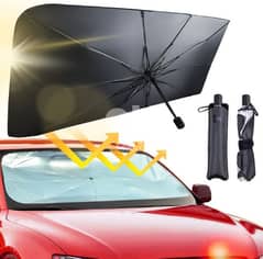 Car foldable sunshade umbrella مظلة أو شمسية للسيارة بتصميم قابل للطي
