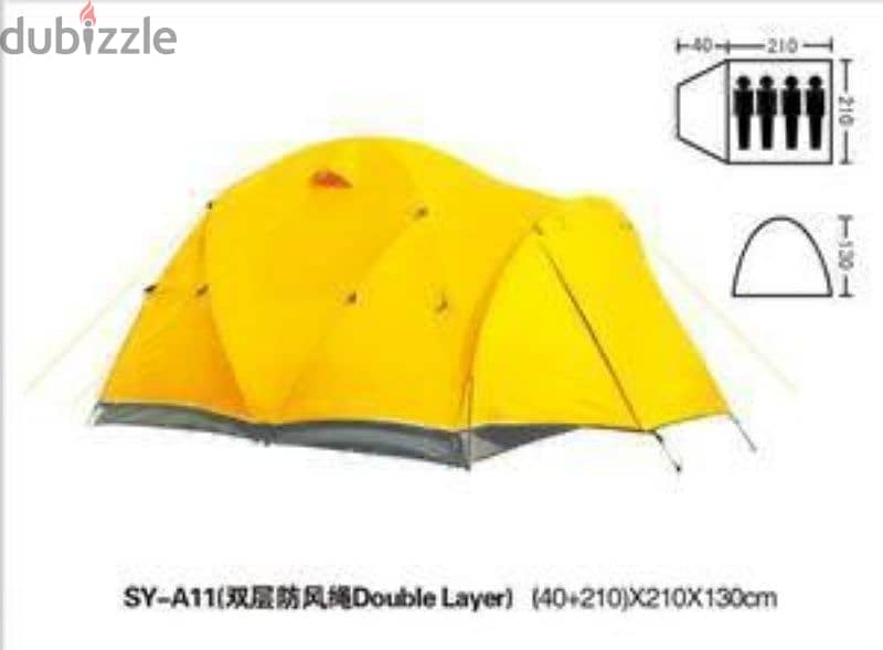tent / canvass heavy duty accomodating 4 people 0