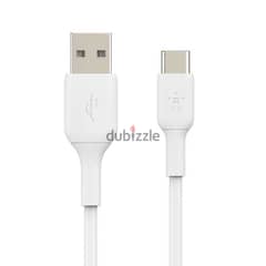 Belkin Boost charge USB-A to USB-C WHITE 1M Cable (Box-Pack)