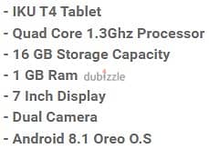 iKU T4 Tablet 7 Inches 16GB (NewStock!) 2