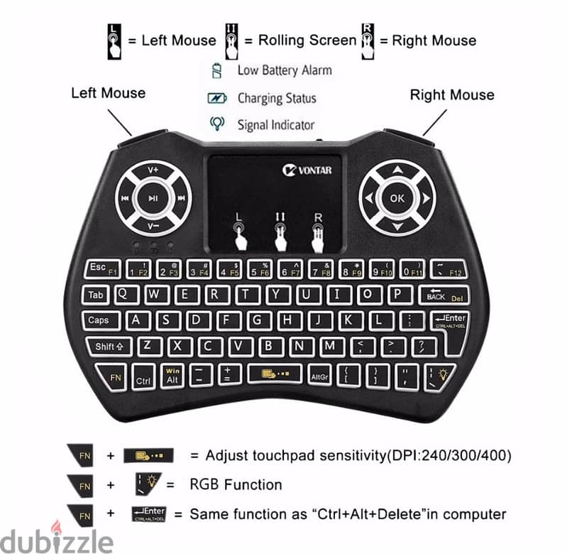 Mini Keyboard Backlit RGB (NewStock!) 2