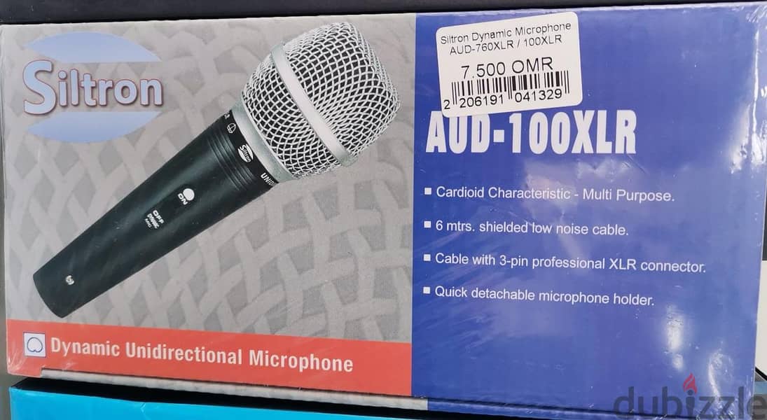 Siltron Dynamic Microphone AUD-760XLR100XLR (New Stock!) 1