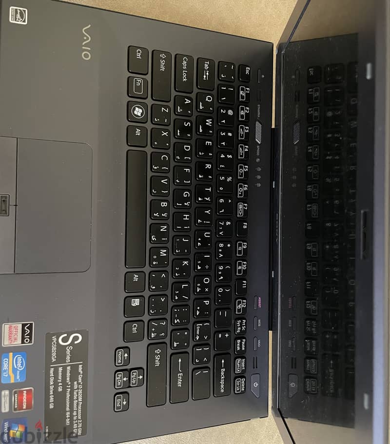 Sony Vaio Intel i7 2.70 GHz 4GB Ram 640 Gb HDD 0