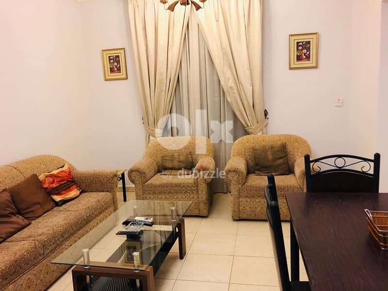 fully furnished 1BHK flat for rent al azaiba naer al meera hyper marke 6