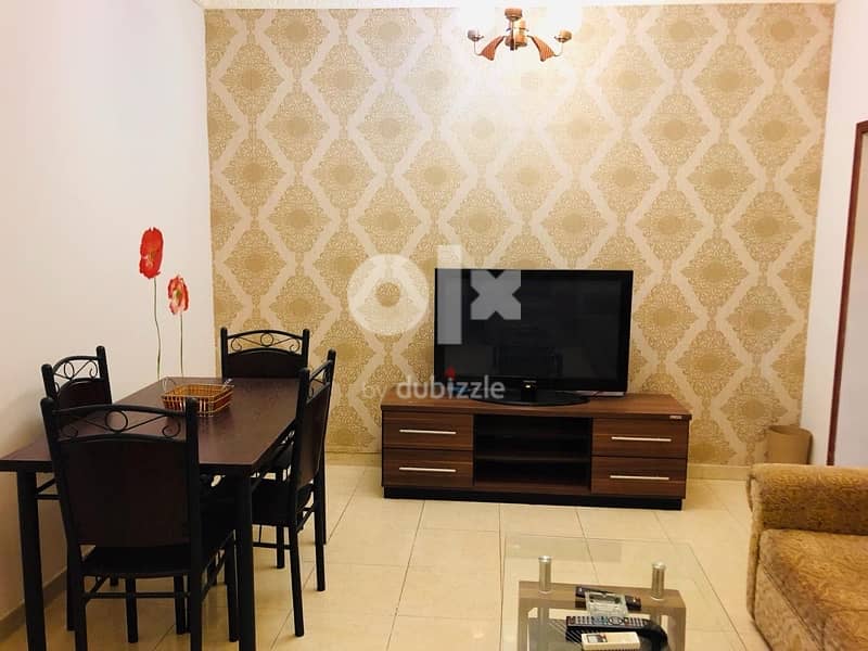 fully furnished 1BHK flat for rent al azaiba naer al meera hyper marke 7
