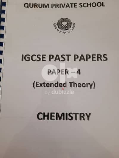 IGCSE CHEMISTRY PASTPAPER BOOKLET