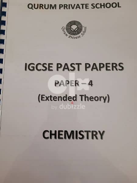 IGCSE CHEMISTRY PASTPAPER BOOKLET 0