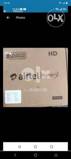 New Hd Airtel Set top box with 
Malyalam Tamil Telugu