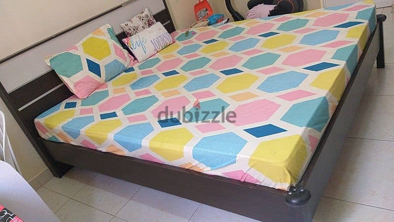 King Size Double Bed 200 × 180 with mattress is available for sale 1