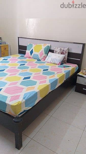 King Size Double Bed 200 × 180 with mattress is available for sale 3