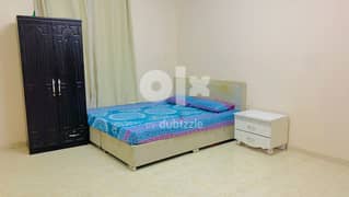 1 BHK Furnished Room Rent in Al Ghubra for Family April to August