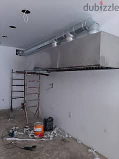 hood ducting fabricate and fixing