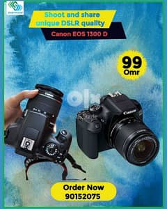 Canon EOS 1300 D 

Clearance Offer | 99 Omr