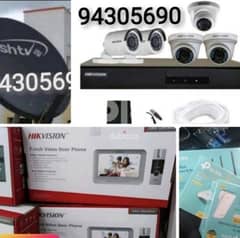 CCTV camera security system wifi router fixing