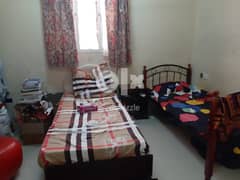 Single Bed Room with attached Bathroom in a Double Bed room flat 0