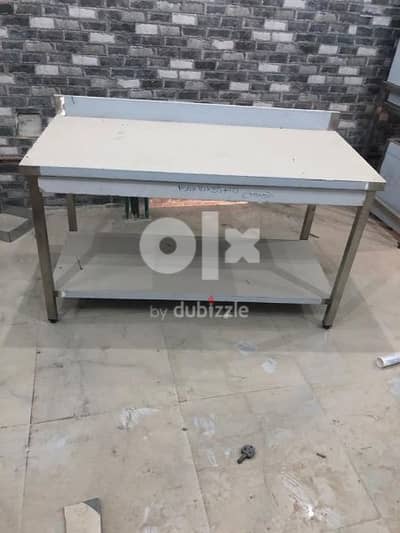 stainless steel work table and sink