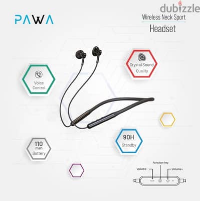 Pawa Wirless Sporty Neckband - PW-RS11 (NewStock!)