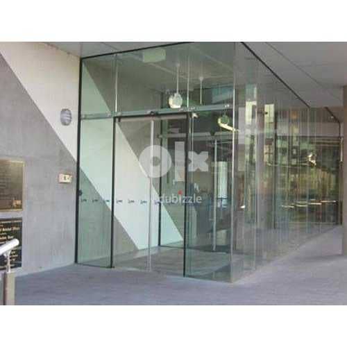 glass parition cabin or compelte shop setup with glass work 10