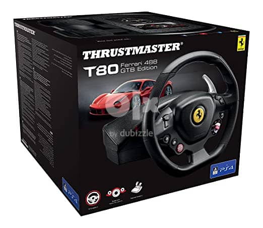 Ferrari Thrustmaster T80 Ferrari 488 GTB Edition Steering Wheel (New S 3