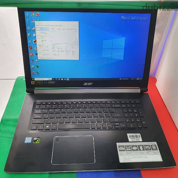 Aspire 7 Core i7-8750H 2.2Ghz,Ram-16GB,SSD256GB+1TB,17" 3