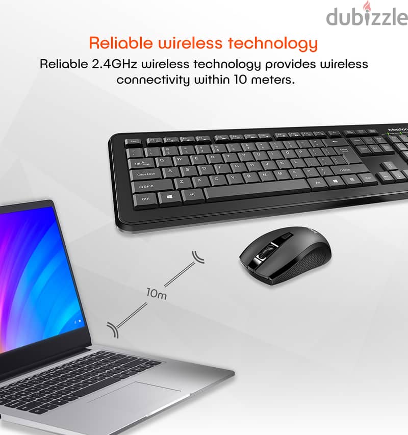 Meetion wireless keyboard & mouse combo c4120 (Box Packed) 1