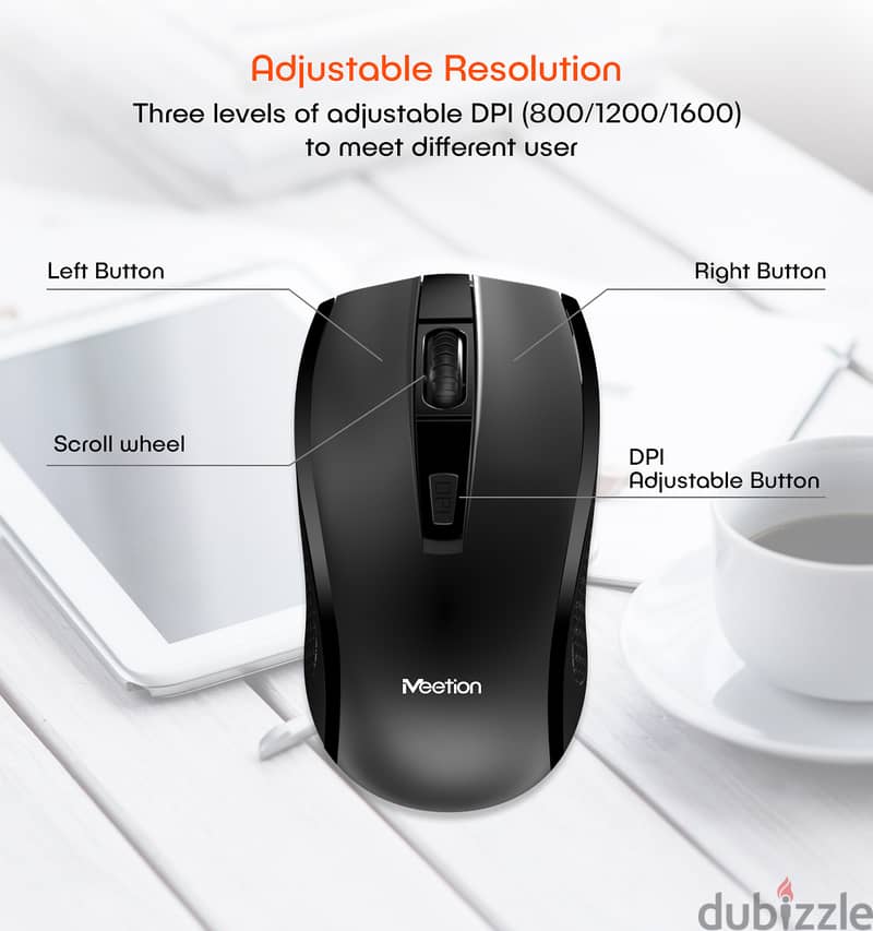 Meetion wireless keyboard & mouse combo c4120 (Box Packed) 3