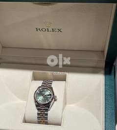 Rolex Watch with Diamonds 28mm