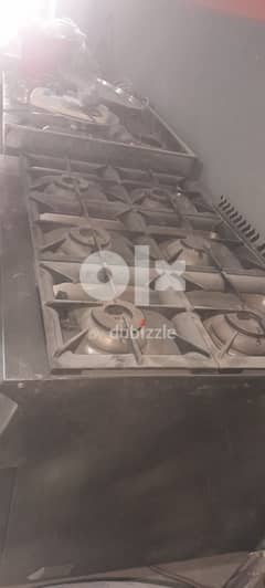 6 burner stove and big size oven for smart kitchen (For Restaurant) 0