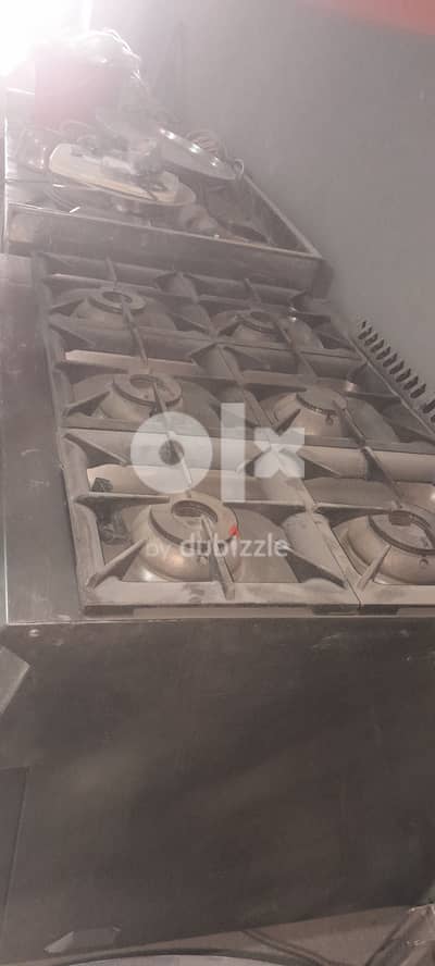 6 burner stove and big size oven for smart kitchen (For Restaurant)